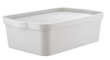 Ящик для хранения Keeplex Happy 14 л 45,2х29,8х14 см серое пёрышко                          